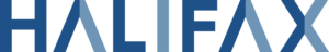 Blue logo that says "Halifax"