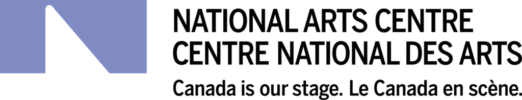 Logo for National Arts Centre, Centre national des arts.